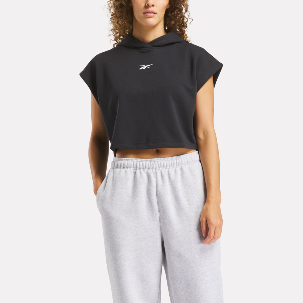 Camiseta Classics | Bball Off Court Crop Hoodie | Mujer