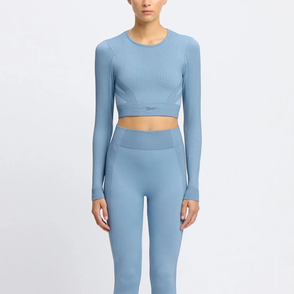 Camiseta Training | Rbk Lab Ls Seamless Crop | Mujer