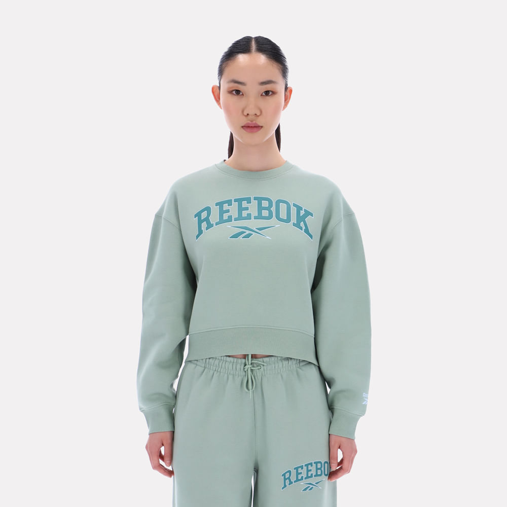 Buzo Classics | Pearl Varsity Crewneck Sweatshirt | Mujer