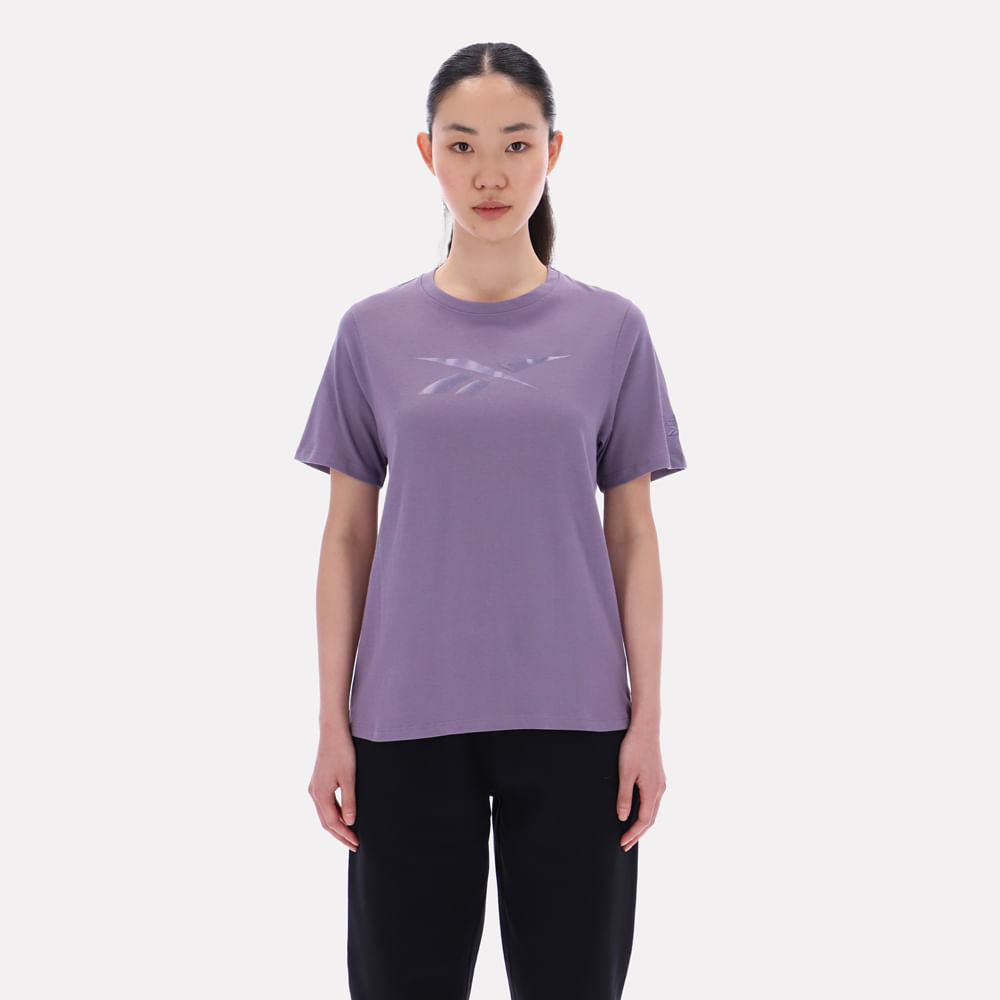 Camiseta Classics | Audrey Tonal Logo Crew Neck Ss Tee | Mujer