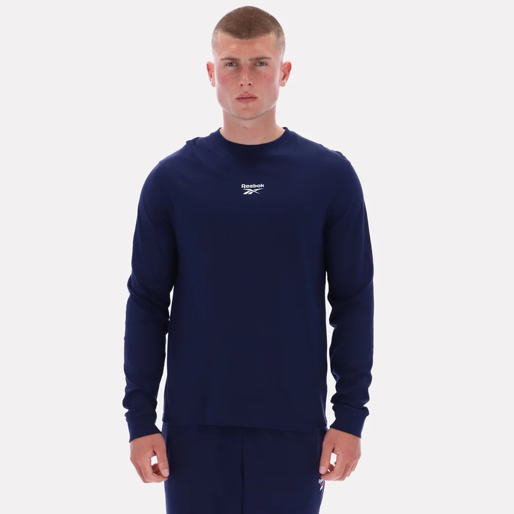 Camiseta Classics | James Frnt Bk Logo Crew Neck Ls Tee | Hombre