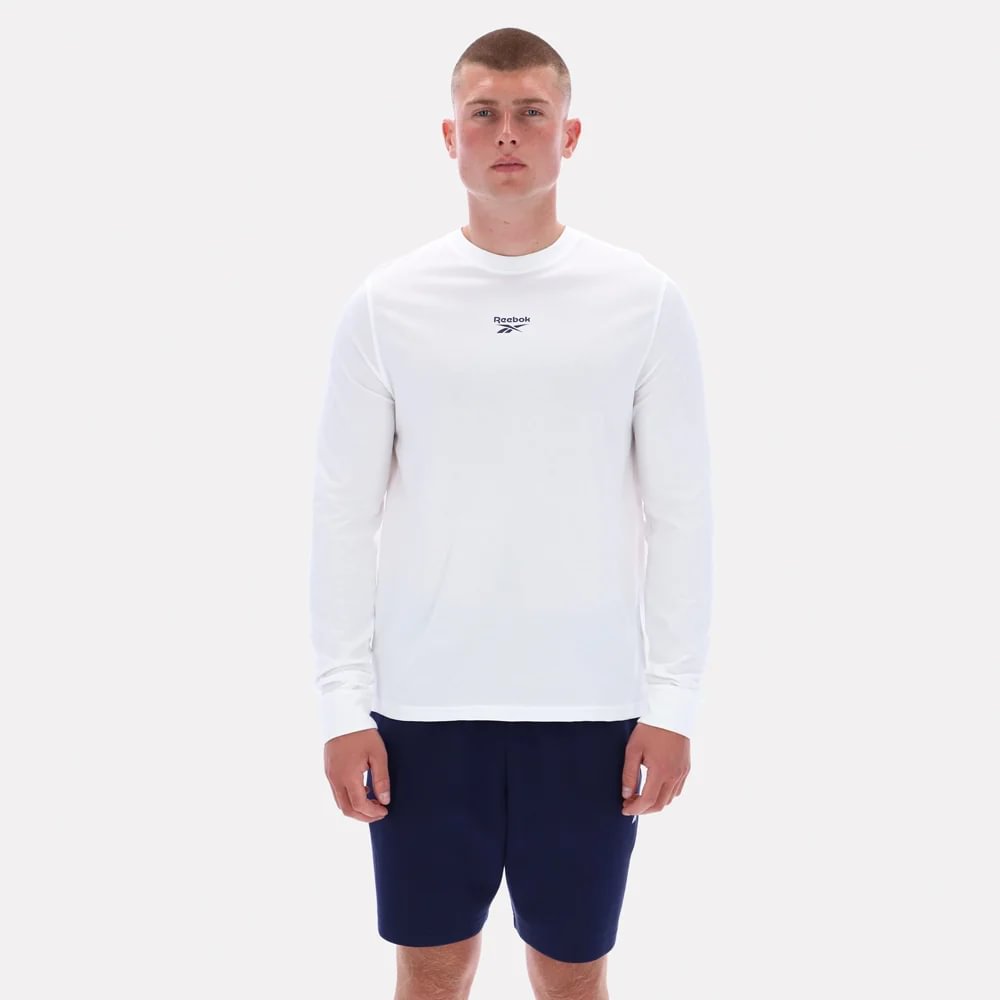 Camiseta Classics | James Frnt Bk Logo Crew Neck Ls Tee | Hombre