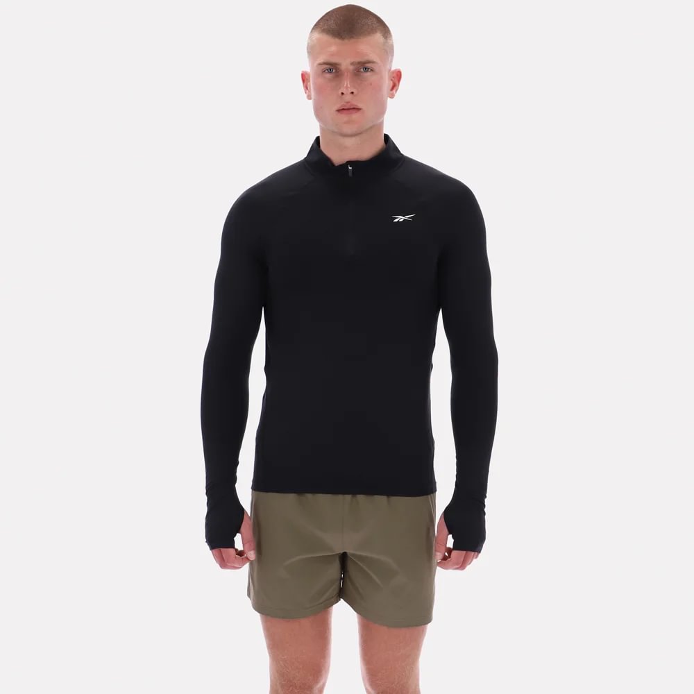 Camiseta Training | Rocky Ls 3/4 Zip Muscle Tee | Hombre