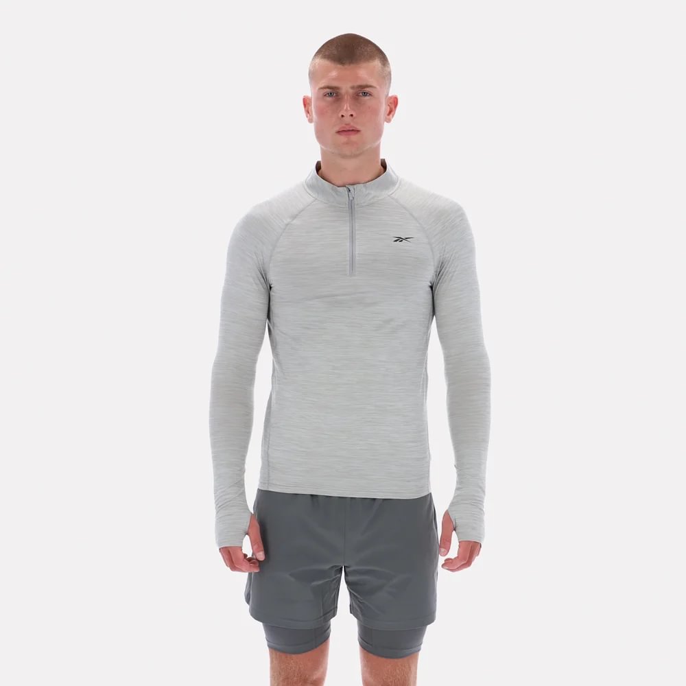 Camiseta Training | Rocky Ls 3/4 Zip Muscle Tee | Hombre